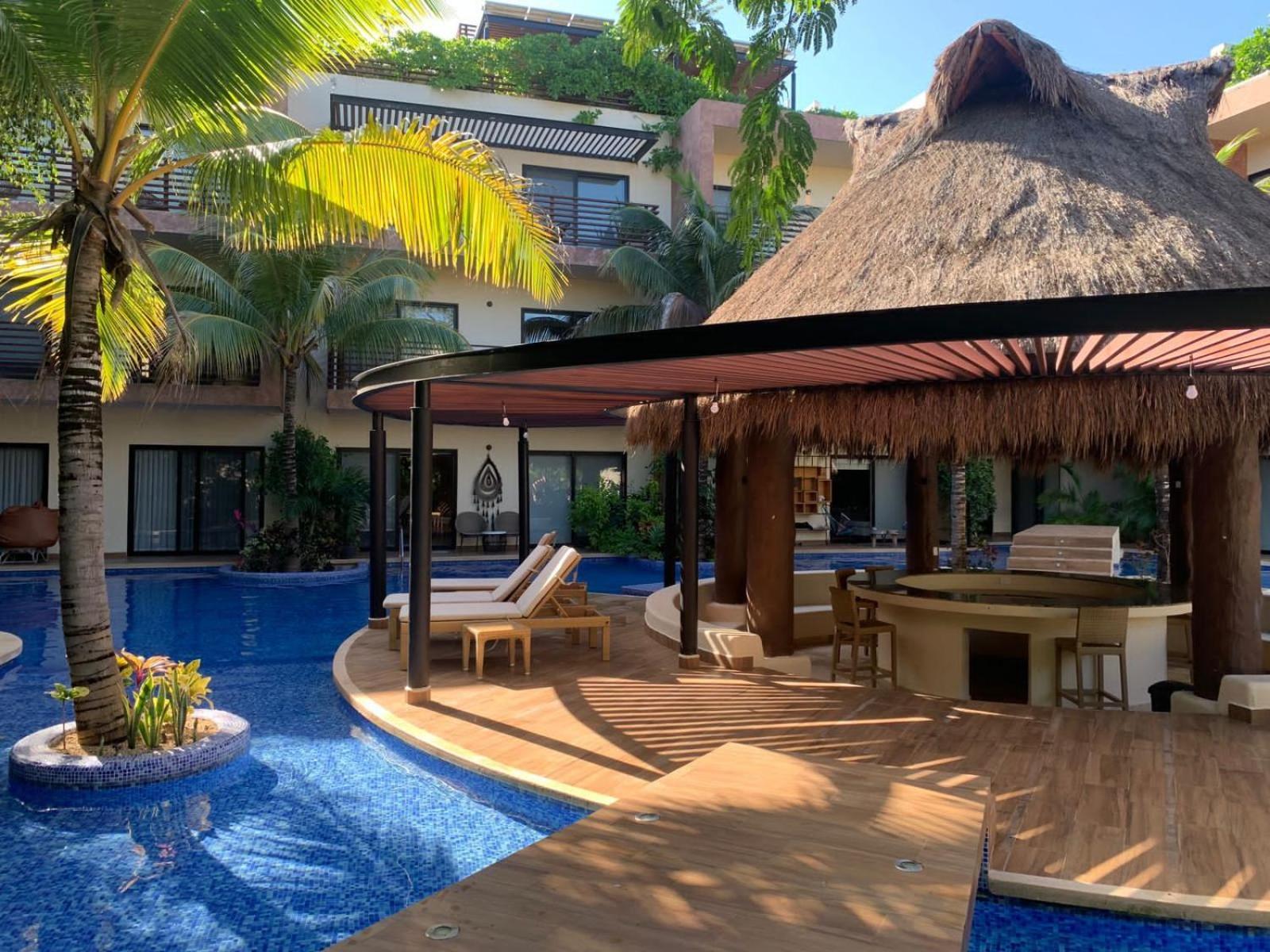 Casa De Lujo Ka'An Maya Acceso Swimup A La Piscina Tulum Exterior photo